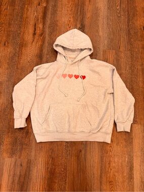 sunkissed coconut heart embroidery hoodie